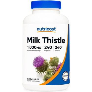 Imagem de Silimarina Milk Thistle 1000mg 240 Cps Nutricost