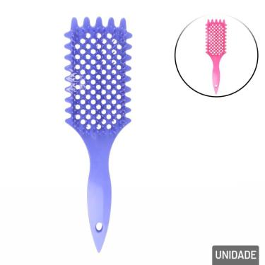 Imagem de Escova de Cabelo Plástico Desembaraçadora Color - Tudo em Caixa