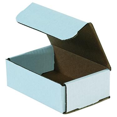Imagem de Aviditi M531 Corrugado Mailers, 12,7 cm x 7,6 cm x 2,5 cm, Ostra branca (pacote com 50)
