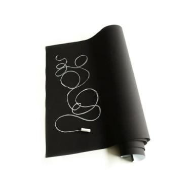 Imagem de Adesivo Lousa Adesiva Quadro Negro Preto Fosco Giz 2m x 45cm
