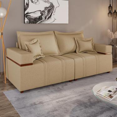 Imagem de Sofá Living Verona 3 Lugares 2,00m Castor