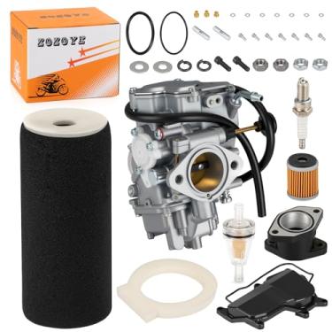Imagem de Para carburador Yamaha Warrior 350 YFM350X 1987-2004 + coletor de admissão e filtro de ar e filtro de óleo 3GD-14101-00-00
