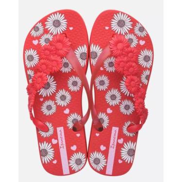 Imagem de Chinelo Feminino Ipanema Lolita Floral, 35, Vermelho