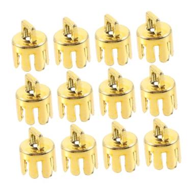 Imagem de 12 peças de tampas de pingente de bola de Natal duráveis para decoração de árvores acessórios transparentes leves e reutilizáveis para decorações de férias