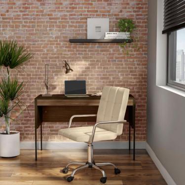 Imagem de Cadeira de Escritório Auxiliar Giratória Fitz Bege