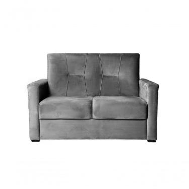 Imagem de Sofá 2 Lugares Pequeno Alice E Porta Controle Herreiro Cinza