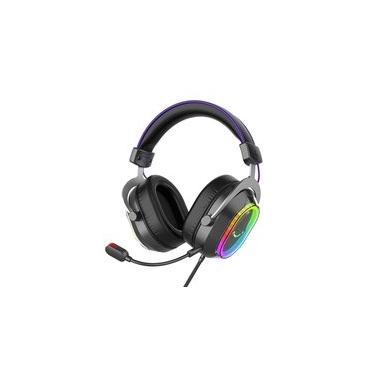 Imagem de Headset Gamer Fifine AmpliGame H13, 7.1 Surround, Microfone Removível, RGB, para PC/PS5/Xbox, Preto - H13