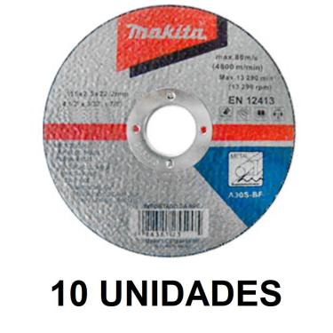 Imagem de Disco De Corte 5 Pol 125x2.5x22mm P-metais Makita D-19934 - 10 Unidades