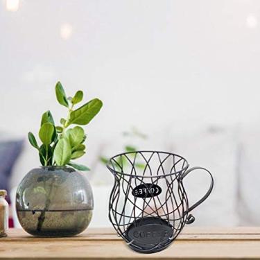 Imagem de Naroote Suporte para Cápsulas de café, Estrutura Oca, Suporte Exclusivo para Carrossel de Armazenamento de café para Casa (Dourado A)