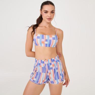 Imagem de Short Transpassado Estampa Poliamida Soft Donna Carioca-Feminino