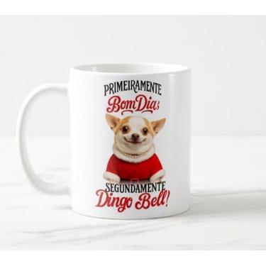 Imagem de Caneca Natalina Divertida Dingo Bell Jingle Bell
