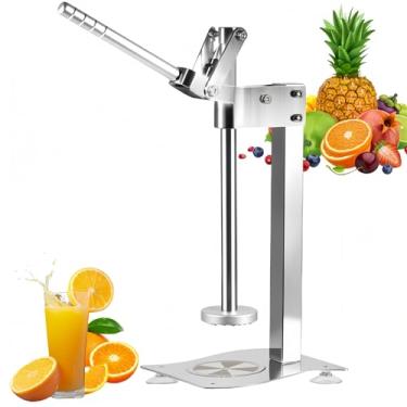 Imagem de Espremedor de limão, espremedor manual de aço inoxidável 304 resistente, espremedor manual de frutas cítricas, espremedor de nozes, com alça e ventosas que economizam mão de obra