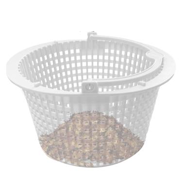 Imagem de Cesta de escumadeira de piscina, rede de filtro de lago, cesta de escumadeira com alça melhora a desnatação, eficiência de limpeza para lagoa, piscina