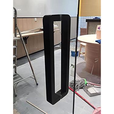 Imagem de Maçaneta de porta de entrada comercial moderna de aço inoxidável 304 maçaneta de porta de vidro deslizante celeiro / maçaneta de porta de chuveiro acessórios de ferragens de porta interior