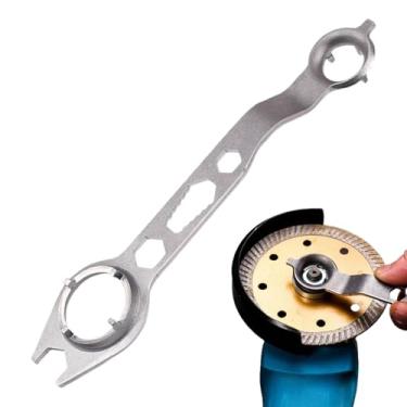 Imagem de Chave de rebarbadora ajustável, ferramenta de manutenção de chave de reparo de cabeça dupla | Acessórios de esmerilhadeira angular, ferramenta de reparo de aderência confortável para manutenção