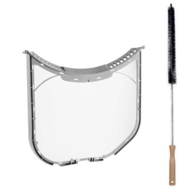 Imagem de WISINY ADQ56656401 Filtro de fiapos para secadora LG Kenmore para substituição de tela de fiapos para secadora de roupas com escova de limpeza de armadilhas DLGX3471V DLEX3370W DLGX3371V DLGX3371W