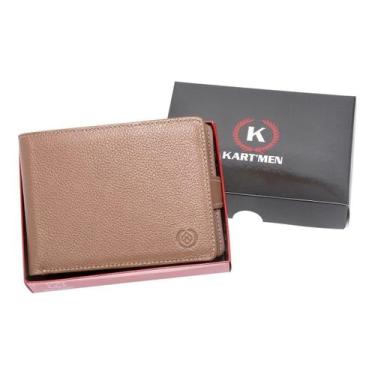 Imagem de Carteiras Masculina Couro com porta cartões cédulas cnh moedas chaveir