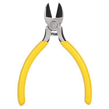 Imagem de Alicate de ponta de agulha feito à mão com miçangas DIY alicate de joias multifuncional mini cortadores de fio forte cabo de plástico de aço inoxidável durável para cortar (alicate diagonal)