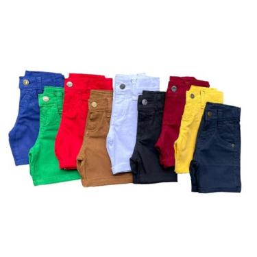 Imagem de Bermuda Color Infantil Menino - Rugido Kids, Vermelho, 16