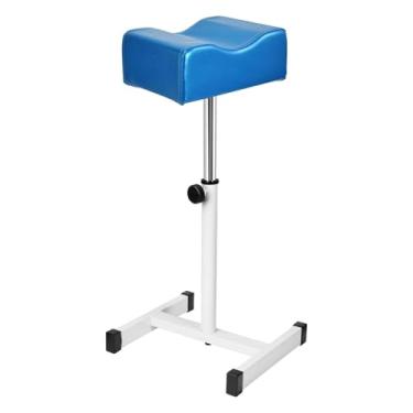 Imagem de OIIBWQ Apoio para Os Pés para Pedicure E Manicure, Banquinho de Beleza para Unhas, Banquinho de Massagem Multifuncional para Equipamentos de Unhas, Azul