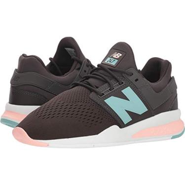 Imagem de New Balance Tênis de corrida feminino 247 Tritium, Americano/Rosa do Himalaia., 8.5