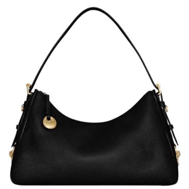 Imagem de Rebecca Minkoff Mia Bolsa de ombro grande, bolsa feminina de couro, Preto, Large, Mia Bolsa de ombro grande, bolsa feminina de couro