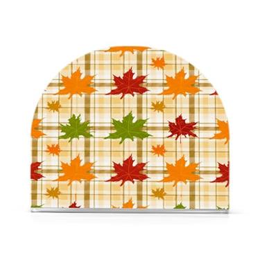 Imagem de Wassud Suporte de guardanapo acrílico de folhas de mármore de outono, dispensador de guardanapo de papel moderno em forma de U para mesa, cozinha, sala de jantar, bancada 1 peça (comporta 50-60