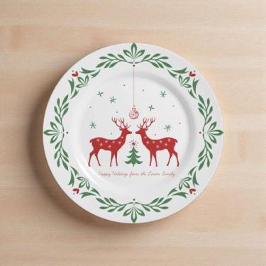 Imagem de Prato de Sobremesa Doces Natal Wishes 4 Unidades Alleanza