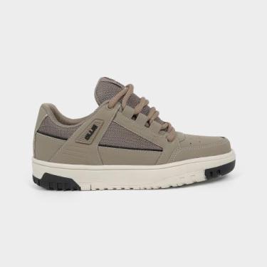 Imagem de Tênis Ollie Flip2 Masculino, 40, Taupe, Cinza