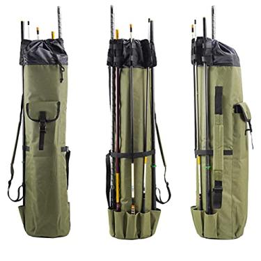 Imagem de Mochila de Equipamento Vara Pesca com Grande Capacidade Organizador Equipamentos Case Armazenamento Portátil para Pescad