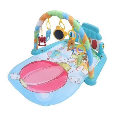 Imagem de aqxreight Tapete de Brincar de Ginástica para Bebês, Som Sensorial, Brinquedo Infantil, Tapete de Piano para Recém-nascidos, Cogumelo, PadrãO Animal que é Seguro, Macio e Pedal O bebê e O Material