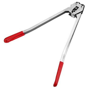 Imagem de AUNMAS Alicate de Crimpagem de Cintas Ferramenta de Bandagem Manual para Tiras PP PET 12-19mm, Construção de Aço 45 Resistente Com Mandíbula Tratada Termicamente para Embalagens Industriais e Uso Em