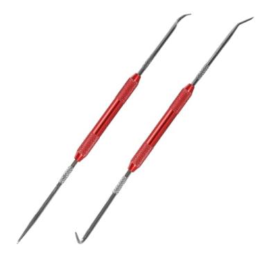 Imagem de DXNQ Conjunto de 2 peças de removedor de gancho e picareta, conjunto de picareta e gancho de precisão, ferramenta de remoção fácil para vedações de óleo automotivas, vedação de vedação de óleo