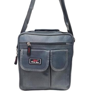 Imagem de Bolsa Executiva Masculina 9637, Poliéster, 26x23x10cm, 4 Repartições, Forro Nylon, Alça 1,20m, Fecho Zíper