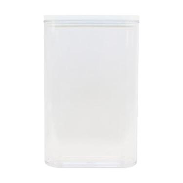 Imagem de Pote Hermético a Vácuo Plástico 2L, Branco, Polipropileno, 22x14x9cm, Preservação de Alimentos