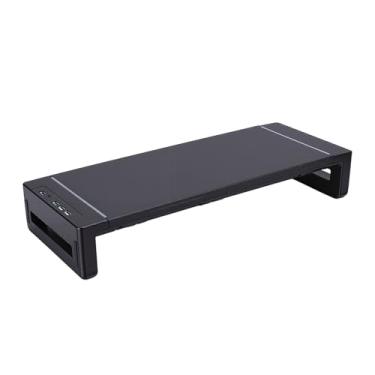 Imagem de Yunseity Riser de Exibição de Computador Ajustável, Suporte de Monitor Ergonômico Com Suporte de Telefone e Gaveta de Armazenamento, para Impressora de Alto-falante de TV Portátil
