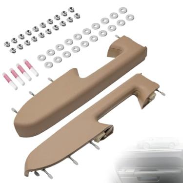 Imagem de LLYZFED 22818467 22818472 Kit de reparo de braço dianteiro esquerdo e direito par adequado para Chevy Silverado/GMC Sierra 1500 2500HD 3500HD 2010–2014 Apoio de braço de painel de porta com alça