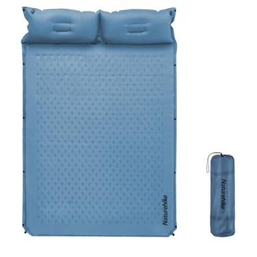 Imagem de Naturehike Almofada de dormir de acampamento com enchimento rápido, tapete de dormir ultraleve de espuma viscoelástica para acampamento, mochilão, caminhada, viagem, tenda, azul