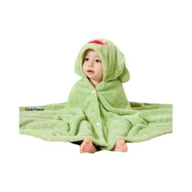 Imagem de Toalha De Banho Infantil Com Capuz De Animal De Desenho Animado, Robe 