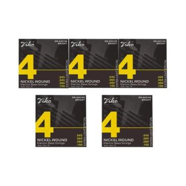 Imagem de Conjunto De Cordas Para Baixo Elétrico 5 10 Peças Aço Carbono Liga Hex