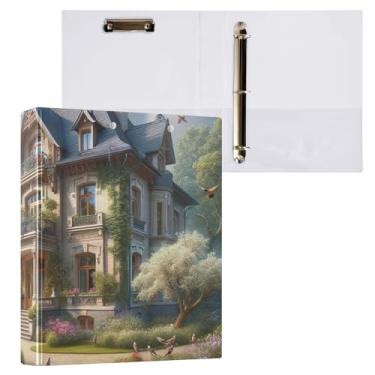 Imagem de Fichário Castle Prancheta redonda de 3 anéis pasta de arquivo para escola e material de escritório, pacote com 2