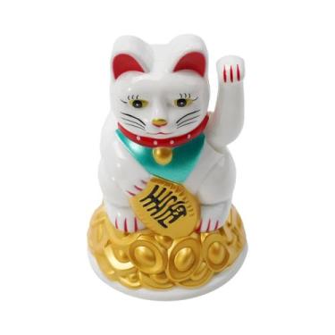 Imagem de Estátua De Gato Da Sorte Maneki Neko De 4.5-6.5 Polegadas, Decoração P