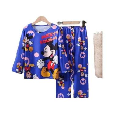 Imagem de Conjunto De Pijamas Minnie Mickey Para Crianças Menino Menina Conjunto