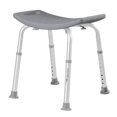 Imagem de Banco Para Banho Simples Em Alumínio Suporta Até 130 Kg| Para Box, Acessibilidade e Lavanderia