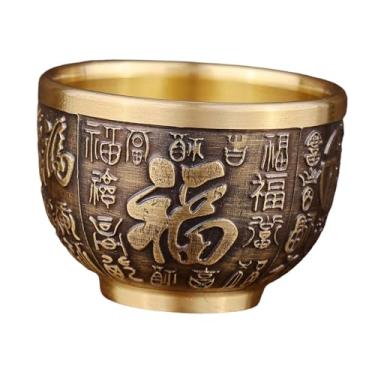 Imagem de Generic Tigela de Cobre para Tesouros, Estatueta Decorativa Colecionável da Sorte, Ornamento Feng Shui para Decoração de Sala de Estar, Style B