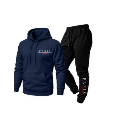 Imagem de Conjunto Moletom e Calça Paris Jet'aime, Azul, G