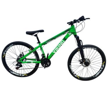 Imagem de Bicicleta 26 VikingX Tuff30 21v Freeride Disco Mecânico Pneu Slick Fino Preto1.50-Unissex