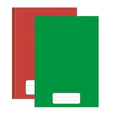 Imagem de Kit 2 Cadernos Brochura Grande Capa Dura Escolar 48 Folhas