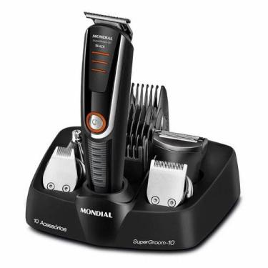 Imagem de Aparador de Pelos e Barba Mondial Super Groom BG16 Barbeador Elétrico 