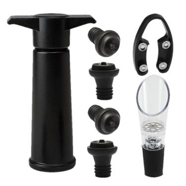 Imagem de Rolha Para Vinho - Conjunto De Abridor De Tampa Aerador E Dispenser - Tampão de Cortiça Reutilizável para Garrafas,para Cozinha Casamento Bar Casa Champanhe e Cerveja